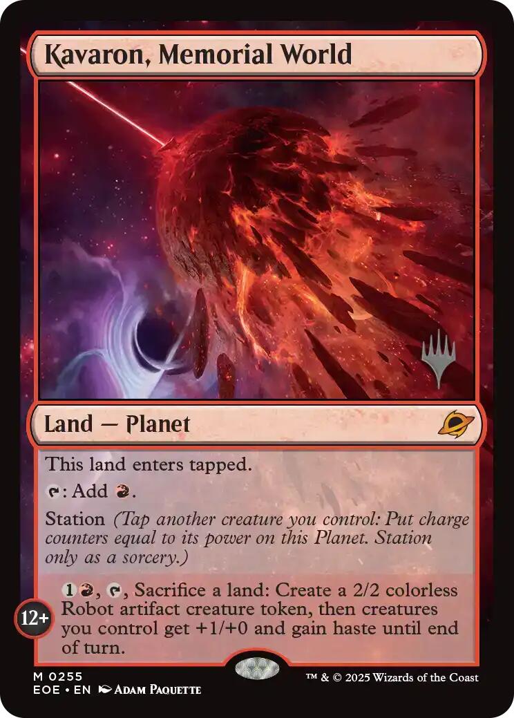 Kavaron, Memorial World [Edge of Eternities Promo Pack] Foil