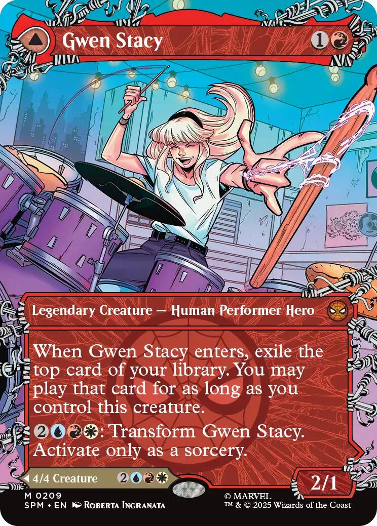 Gwen Stacy (0209) (Borderless) [Marvel's Spider-Man] Foil