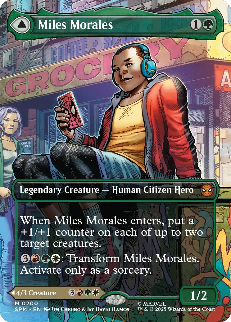Miles Morales (0200) (Borderless) [Marvel's Spider-Man] Foil