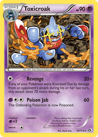 Toxicroak (63/113) [Black & White: Legendary Treasures] Reverse Holofoil