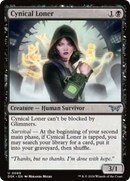 Cynical Loner [Duskmourn: House of Horror] Foil