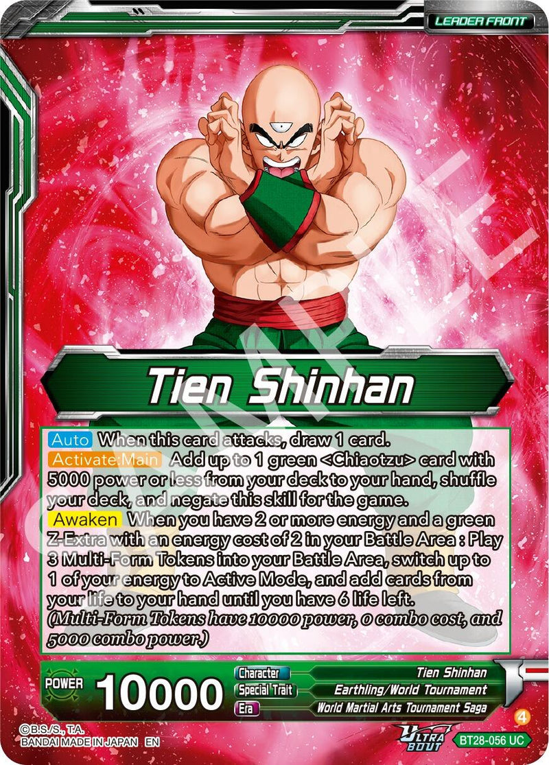 Tien Shinhan // Tien Shinhan, Return of the Mysterious Technique (BT28-056) [Prismatic Clash] Parallel Foil