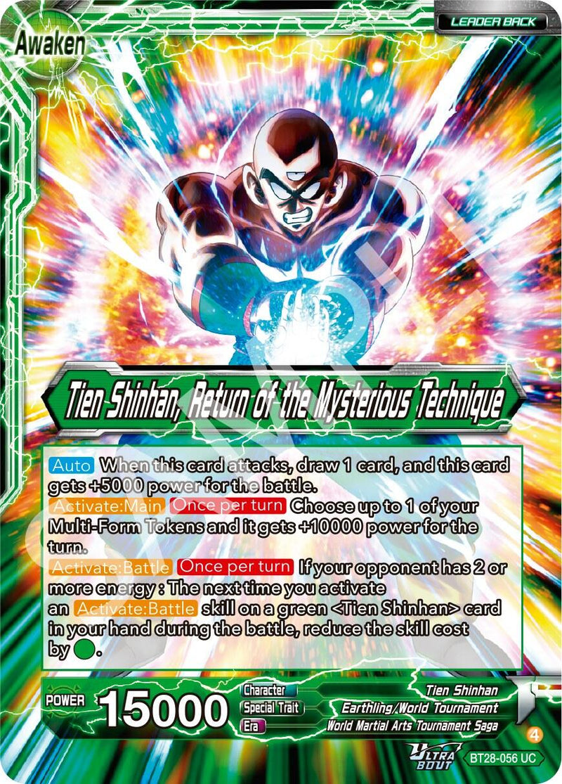 Tien Shinhan // Tien Shinhan, Return of the Mysterious Technique (BT28-056) [Prismatic Clash] Parallel Foil