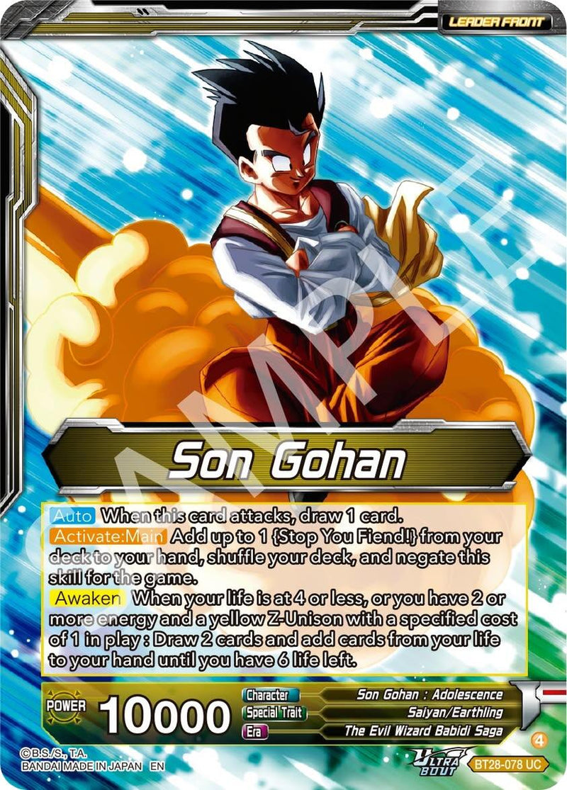 Son Gohan // Great Saiyaman, Love of Justice (BT28-078) [Prismatic Clash] Parallel Foil