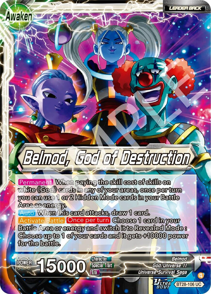 Belmod // Belmod, God of Destruction (BT28-106) [Prismatic Clash] Parallel Foil