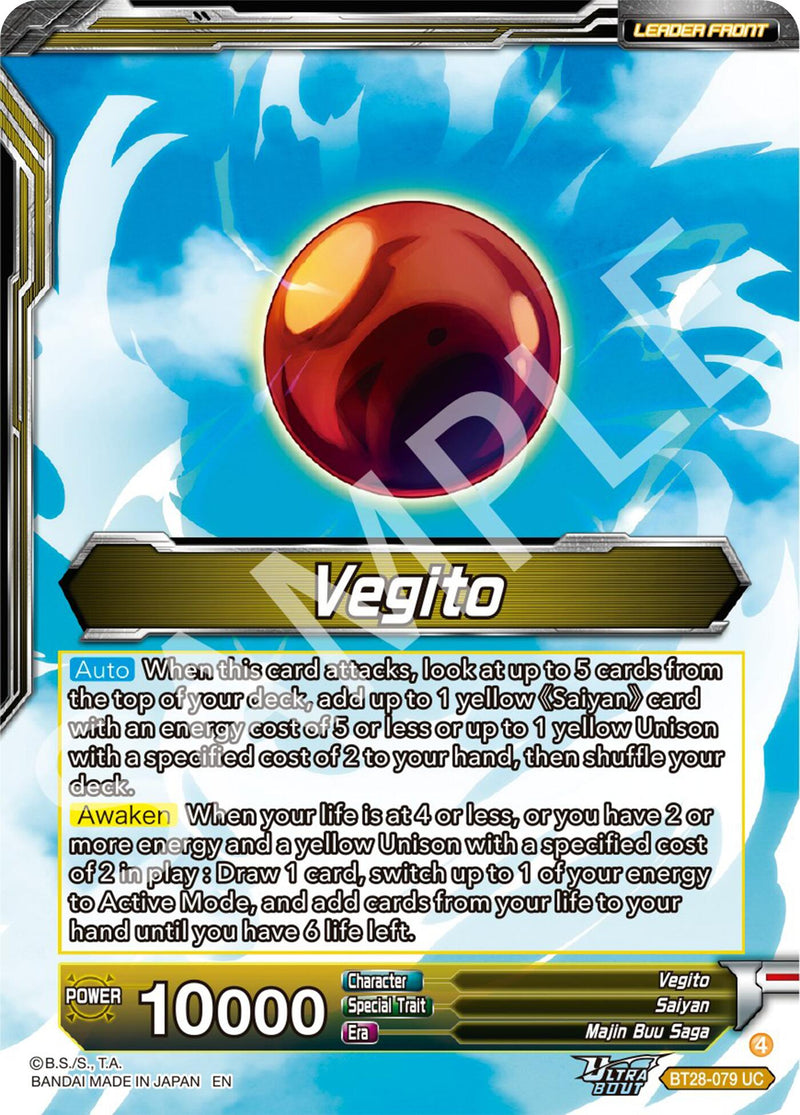 Vegito // SS Vegito, Transcendent Rage (BT28-079) [Prismatic Clash] Parallel Foil