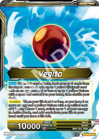 Vegito // SS Vegito, Transcendent Rage (BT28-079) [Prismatic Clash] Parallel Foil