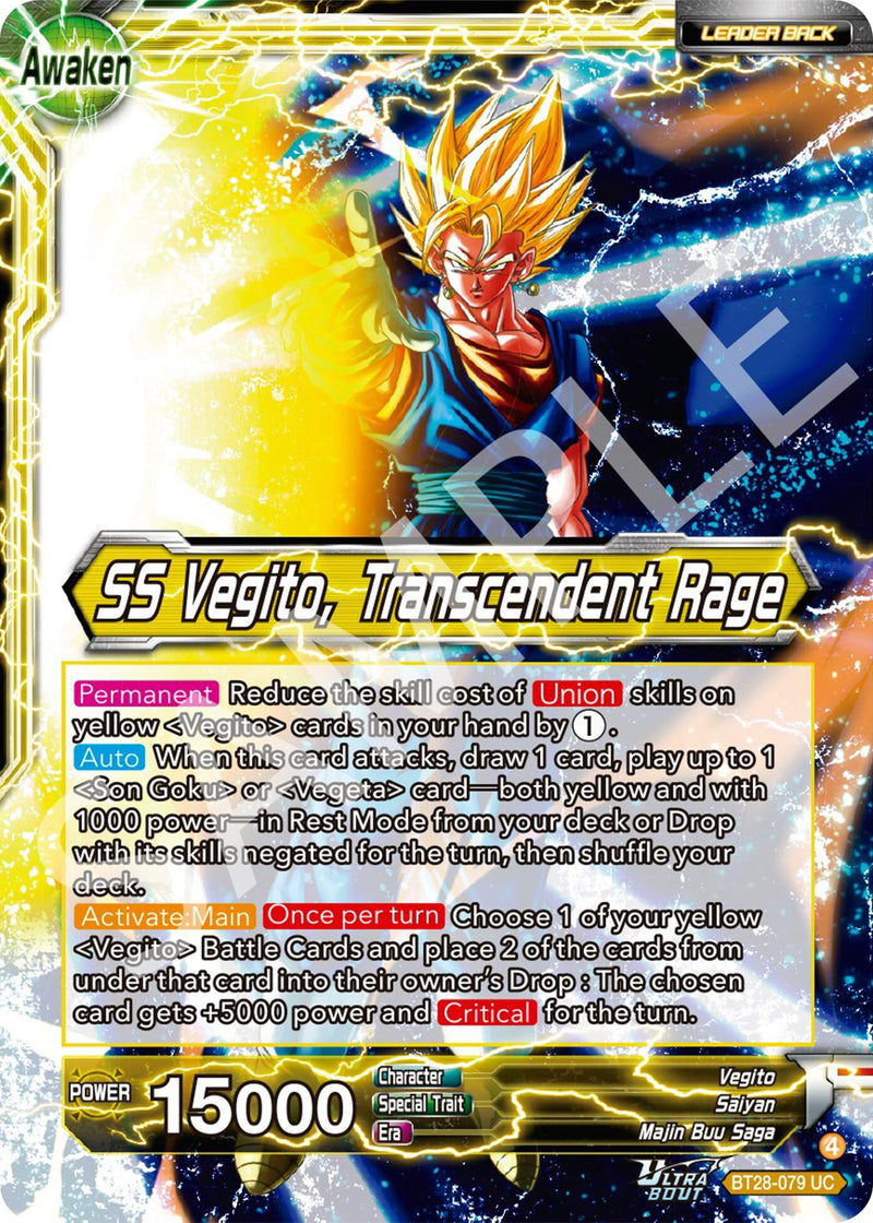 Vegito // SS Vegito, Transcendent Rage (BT28-079) [Prismatic Clash] Parallel Foil