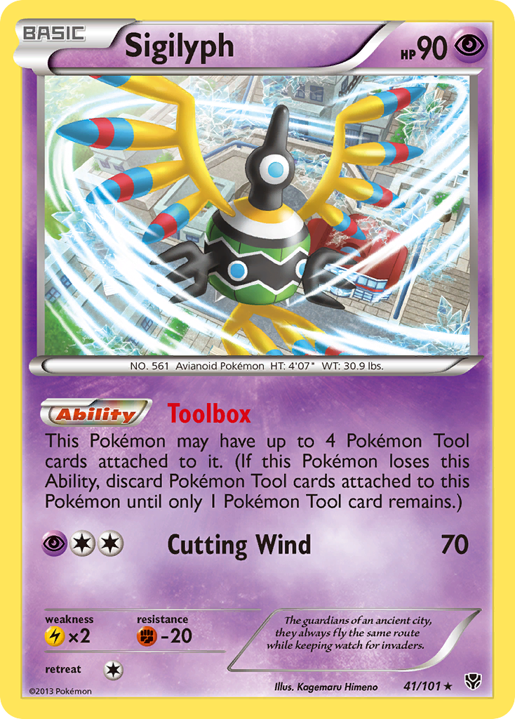Sigilyph (41/101) [Black & White: Plasma Blast] Reverse Holofoil