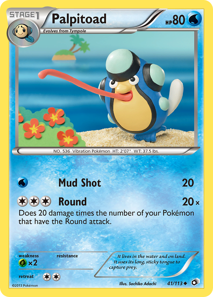 Palpitoad (41/113) [Black & White: Legendary Treasures] Reverse Holofoil
