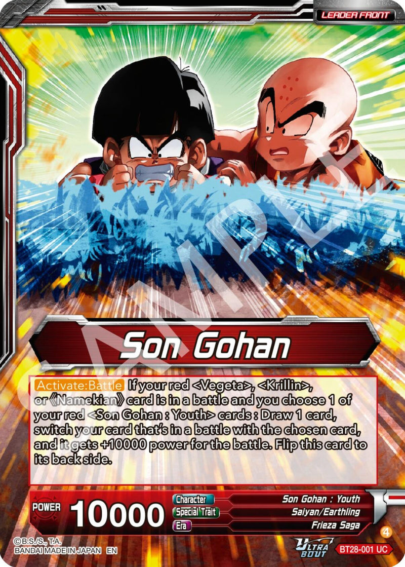Son Gohan // Son Gohan, Protecting the Weak (BT28-001) [Prismatic Clash] Parallel Foil