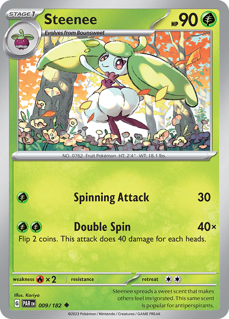 Steenee (009/182) [Scarlet & Violet: Paradox Rift] Reverse Holofoil