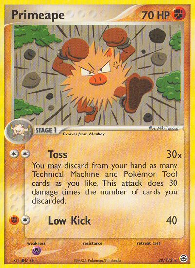 Primeape (28/112) [EX: FireRed & LeafGreen] Reverse Holofoil