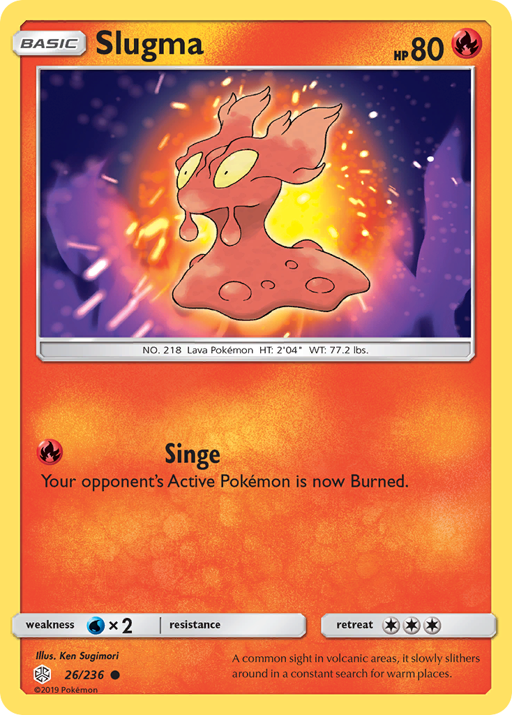 Slugma (26/236) [Sun & Moon: Cosmic Eclipse] Reverse Holofoil