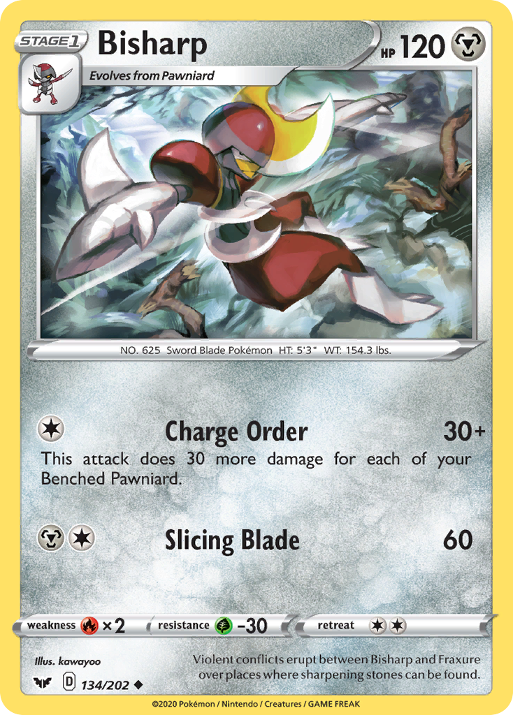 Bisharp (134/202) [Sword & Shield: Base Set] Reverse Holofoil
