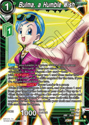 Bulma, a Humble Wish (BT19-072) [Fighter's Ambition] Parallel Foil