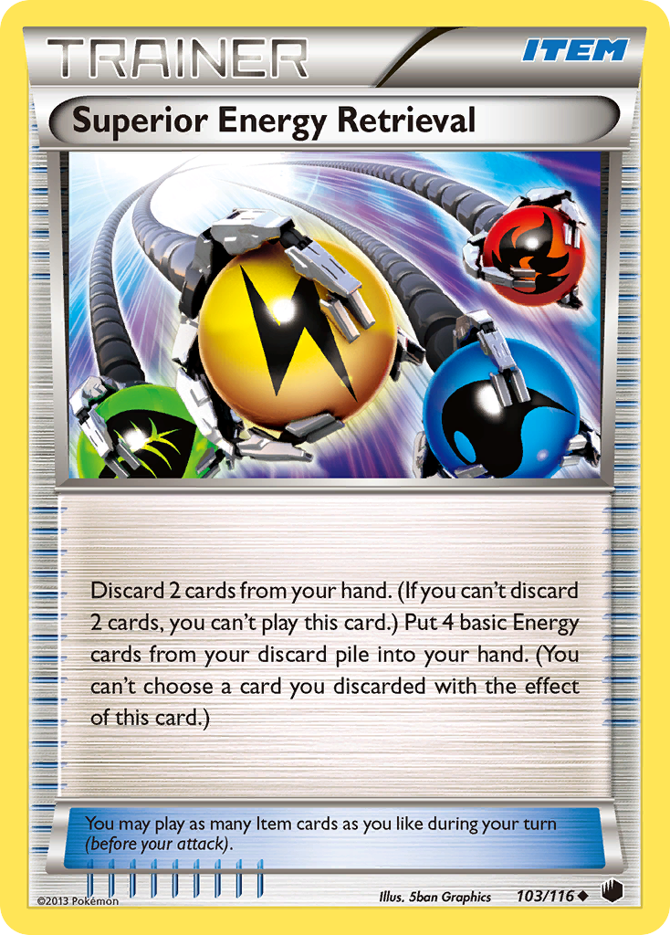 Superior Energy Retrieval (103/116) [Black & White: Plasma Freeze] Reverse Holofoil