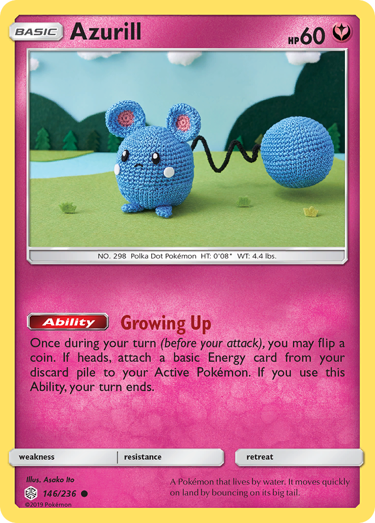 Azurill (146/236) [Sun & Moon: Cosmic Eclipse] Reverse Holofoil