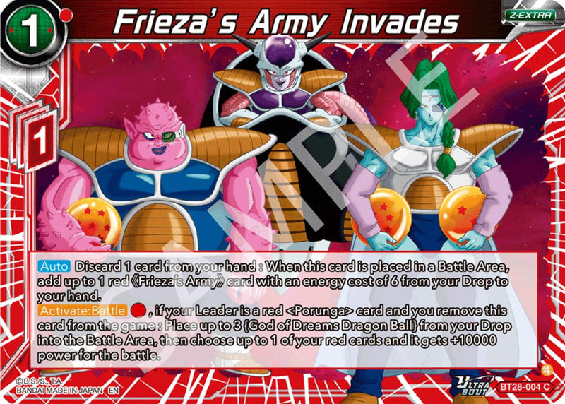 Frieza's Army Invades (BT28-004) [Prismatic Clash] Parallel Foil