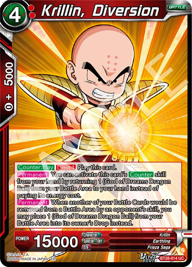 Krillin, Diversion (BT28-014) [Prismatic Clash] Parallel Foil