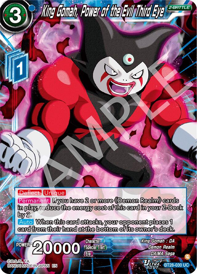 King Gomah, Power of the Evil Third Eye (BT28-030) [Prismatic Clash] Parallel Foil