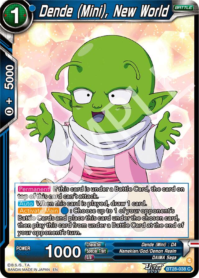 Dende (Mini), New World (BT28-038) [Prismatic Clash] Parallel Foil