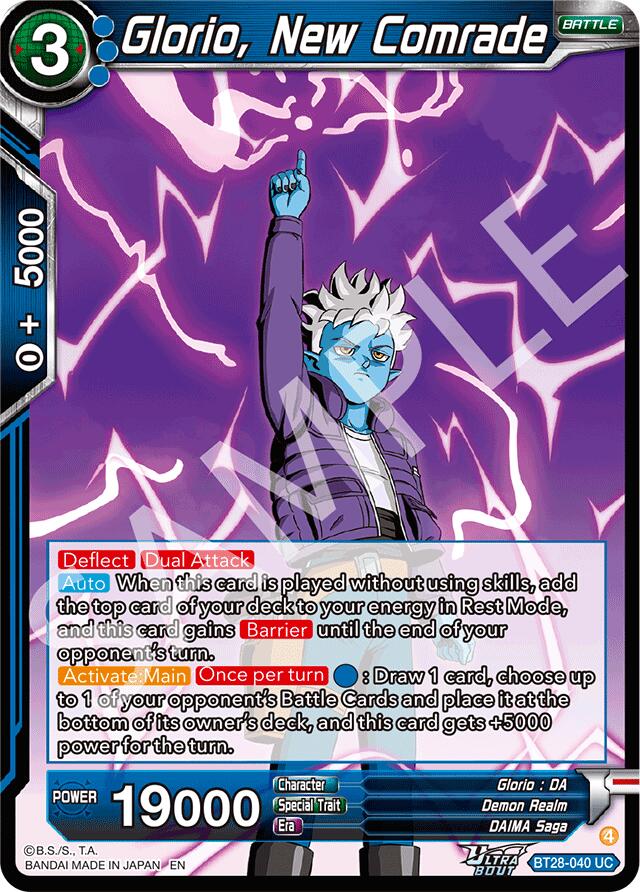 Glorio, New Comrade (BT28-040) [Prismatic Clash] Parallel Foil