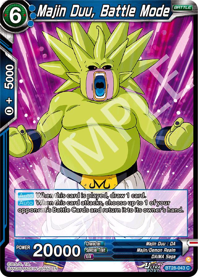Majin Duu, Battle Mode (BT28-043) [Prismatic Clash] Parallel Foil