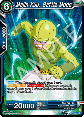 Majin Kuu, Battle Mode (BT28-045) [Prismatic Clash] Parallel Foil