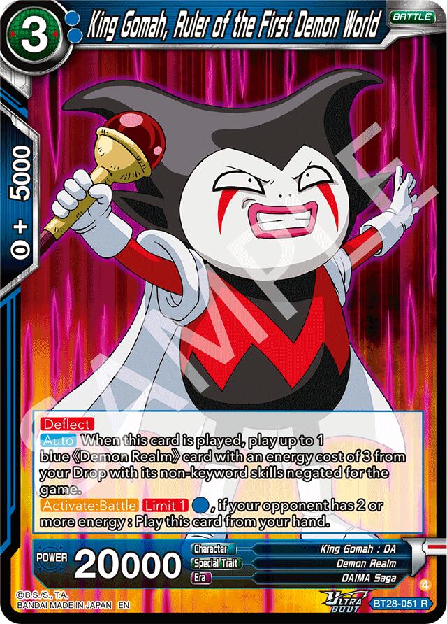 King Gomah, Ruler of the First Demon World (BT28-051) [Prismatic Clash] Parallel Foil