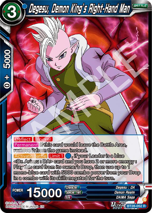 Degesu, Demon King's Right-Hand Man (BT28-052) [Prismatic Clash] Parallel Foil
