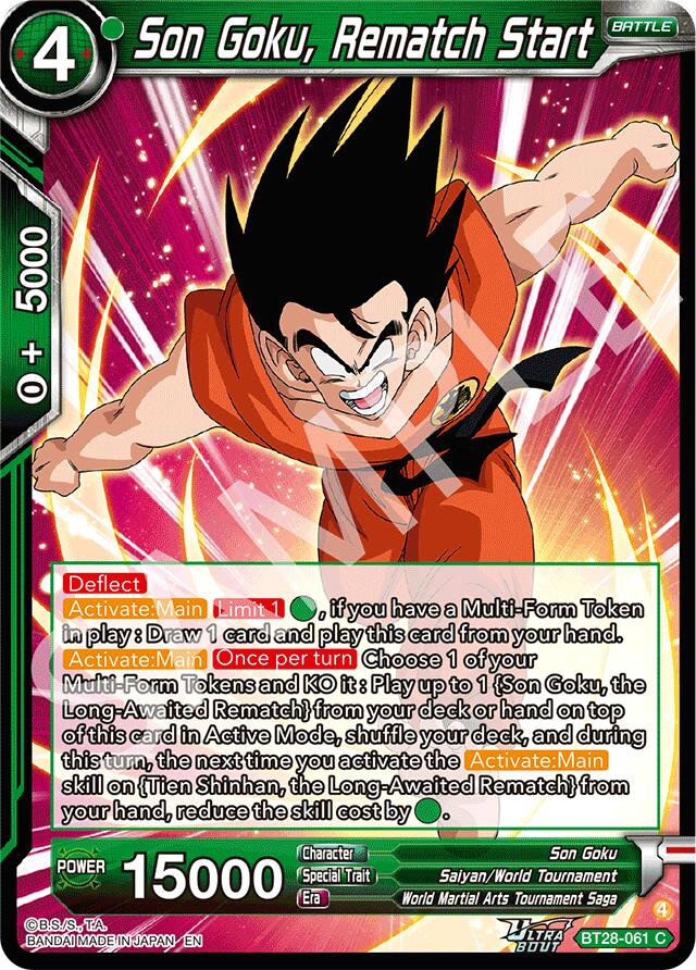 Son Goku, Rematch Start (BT28-061) [Prismatic Clash] Parallel Foil