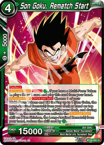Son Goku, Rematch Start (BT28-061) [Prismatic Clash] Parallel Foil