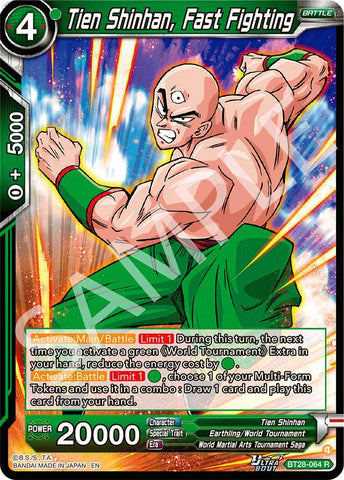 Tien Shinhan, Fast Fighting (BT28-064) [Prismatic Clash] Parallel Foil