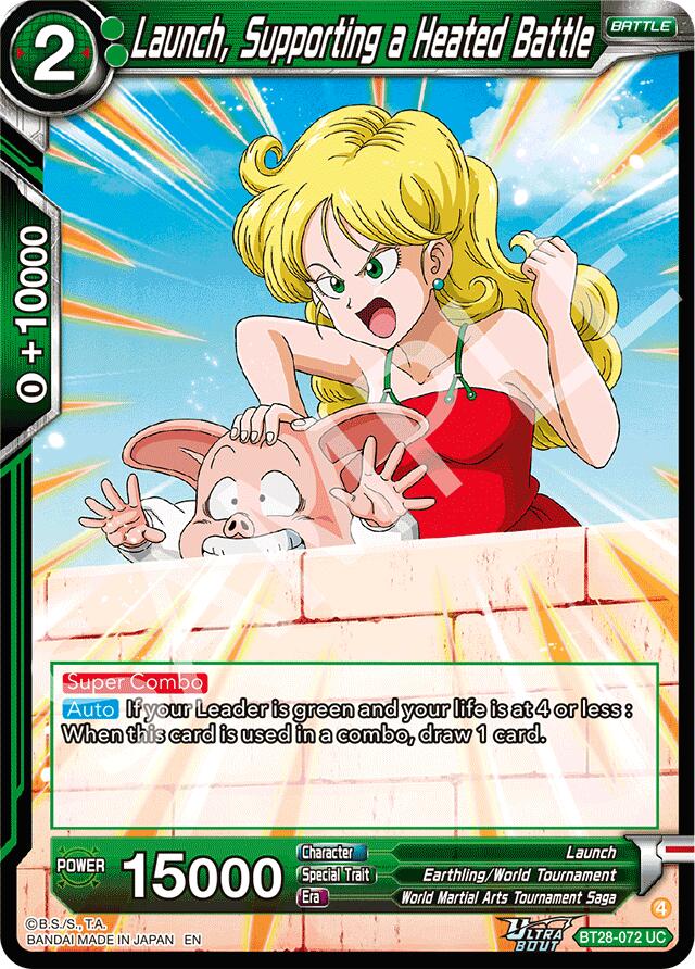 Launch, Supporting a Heated Battle (BT28-072) [Prismatic Clash] Parallel Foil