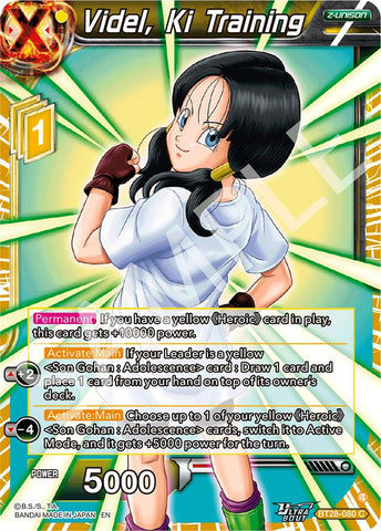 Videl, Ki Training (BT28-080) [Prismatic Clash] Parallel Foil