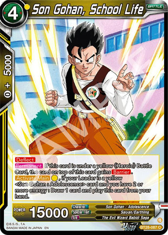 Son Gohan, School Life (BT28-087) [Prismatic Clash] Parallel Foil