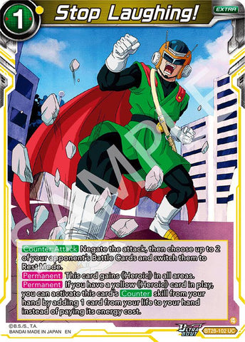Stop Laughing! (BT28-102) [Prismatic Clash] Parallel Foil