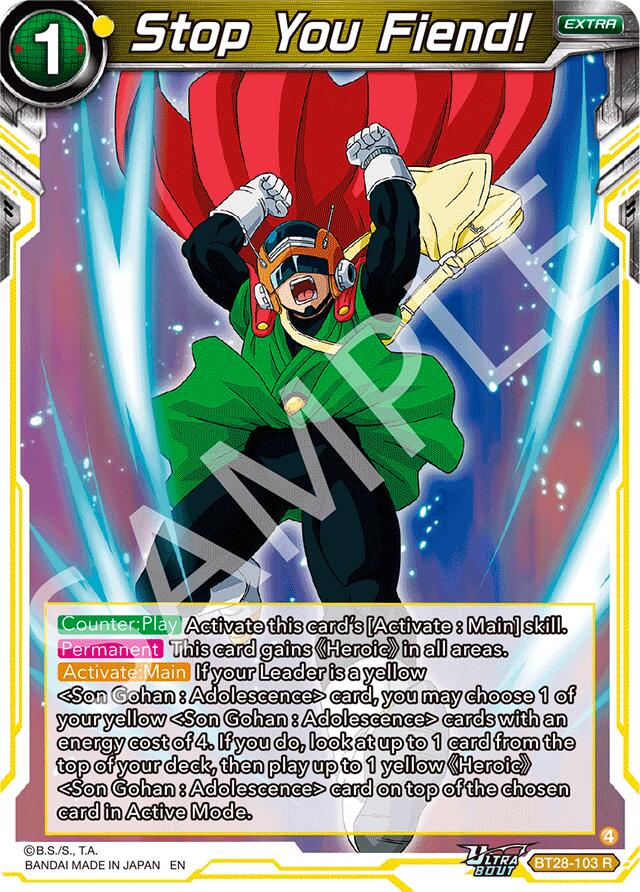 Stop You Fiend! (BT28-103) [Prismatic Clash] Parallel Foil