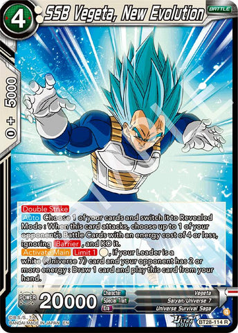 SSB Vegeta, New Evolution (BT28-114) [Prismatic Clash] Parallel Foil