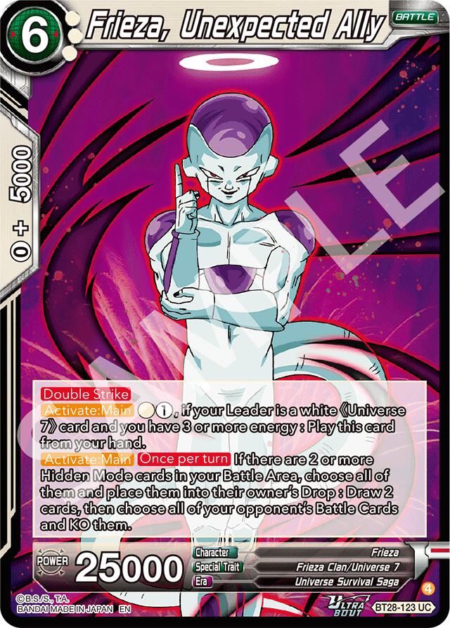 Frieza, Unexpected Ally (BT28-123) [Prismatic Clash] Parallel Foil