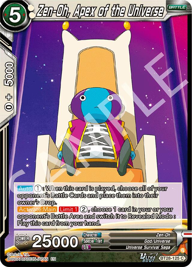 Zen-Oh, Apex of the Universe (BT28-125) [Prismatic Clash] Parallel Foil
