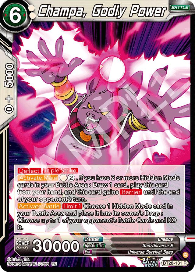 Champa, Godly Power (BT28-131) [Prismatic Clash] Parallel Foil