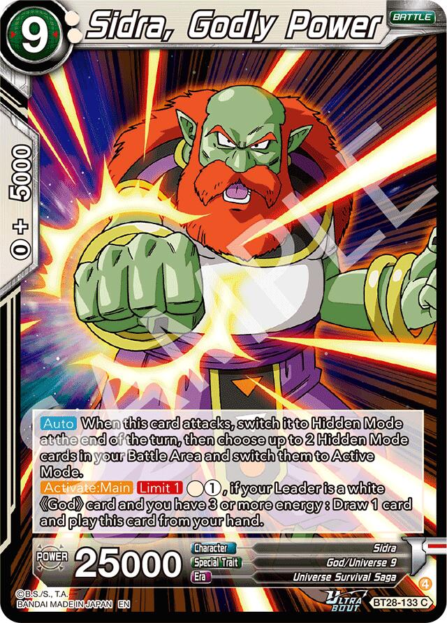 Sidra, Godly Power (BT28-133) [Prismatic Clash] Parallel Foil