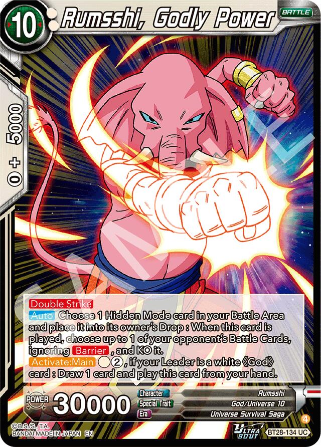 Rumsshi, Godly Power (BT28-134) [Prismatic Clash] Parallel Foil