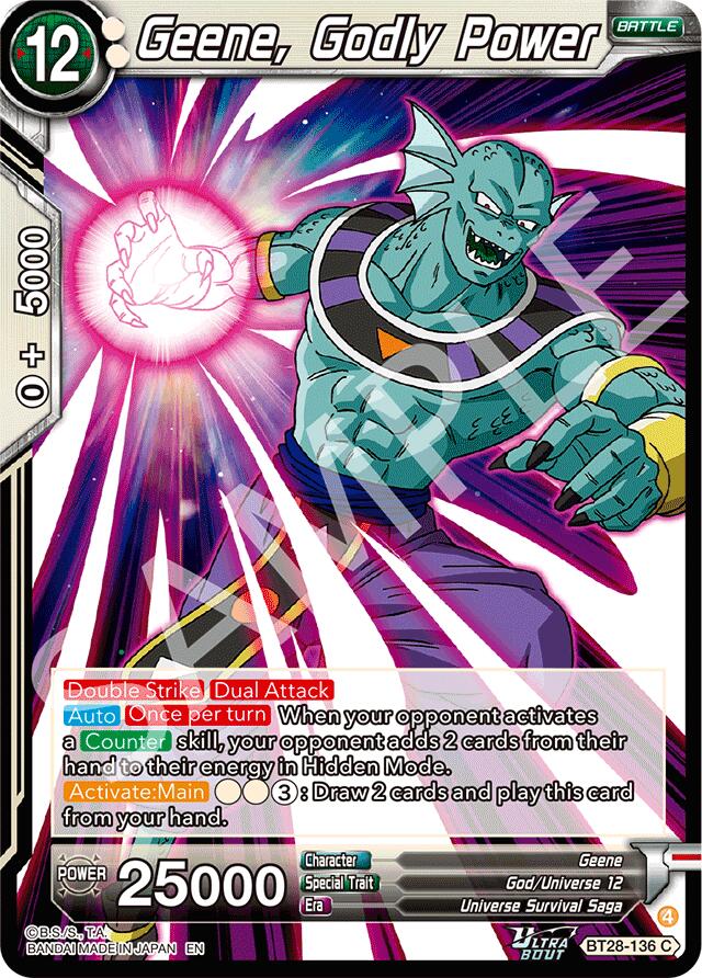 Geene, Godly Power (BT28-136) [Prismatic Clash] Parallel Foil
