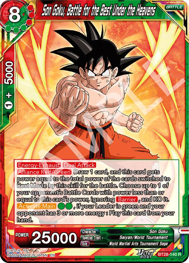 Son Goku, Battle for the Best Under the Heavens (BT28-140) [Prismatic Clash] Parallel Foil