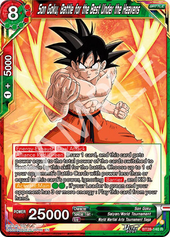 Son Goku, Battle for the Best Under the Heavens (BT28-140) [Prismatic Clash] Parallel Foil