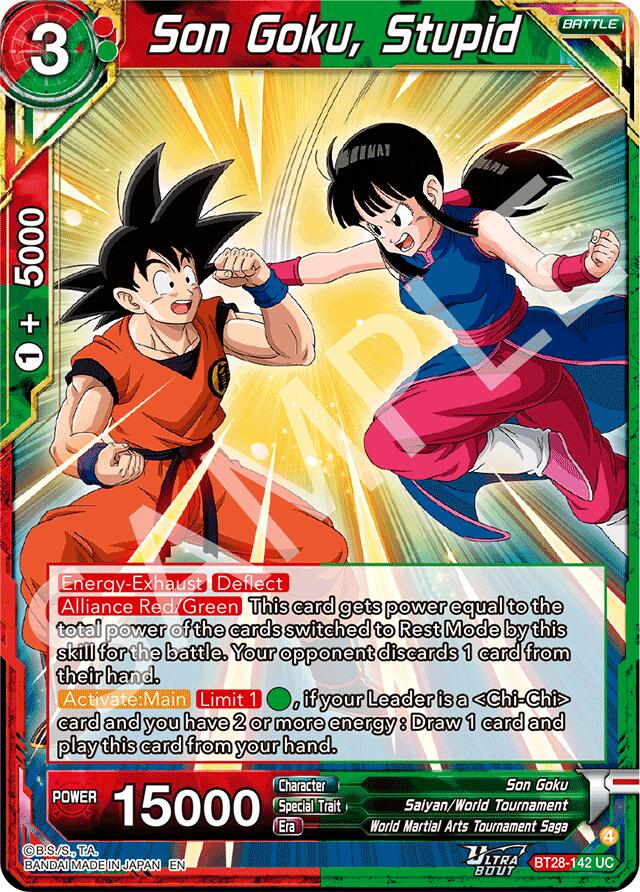 Son Goku, Stupid (BT28-142) [Prismatic Clash] Parallel Foil