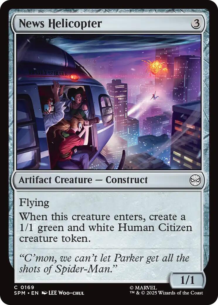 News Helicopter [Marvel's Spider-Man] Foil